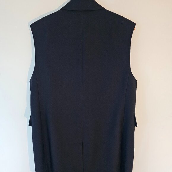 AllSaints Hanah Sleeveless Double Breasted Blazer – Black, Size US 10 - Picture 6 of 11